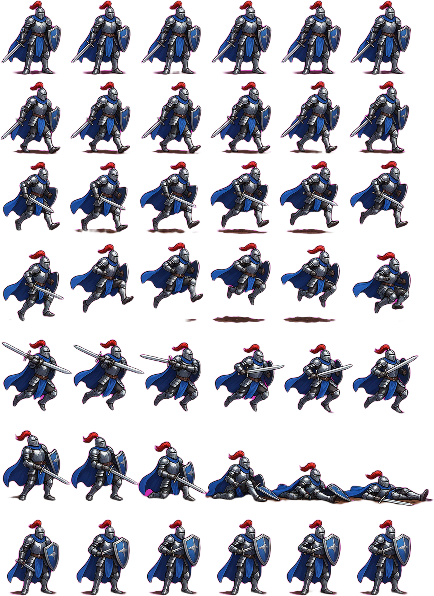 Knight Sprite Sheet - Full Animations