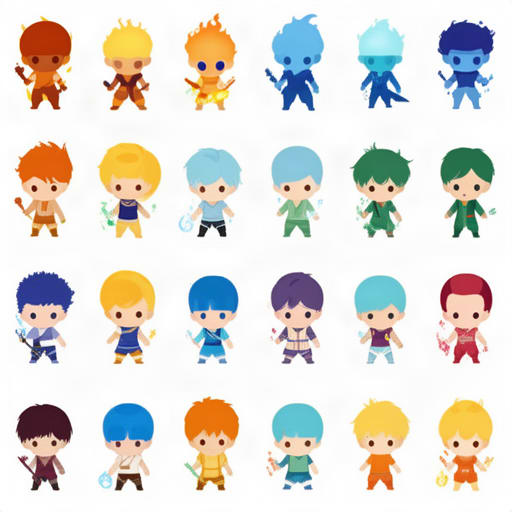 Colorful Chibi Characters