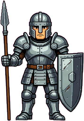 Pixel Art Guard Sprite