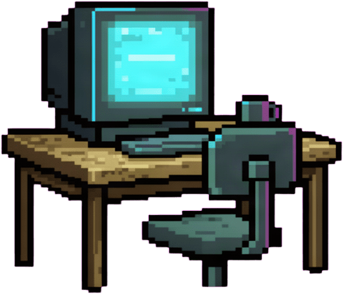 Pixel Art Desk Sprite