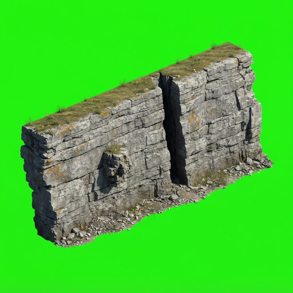 Image: Game sprite, single isolated object on a flat soli