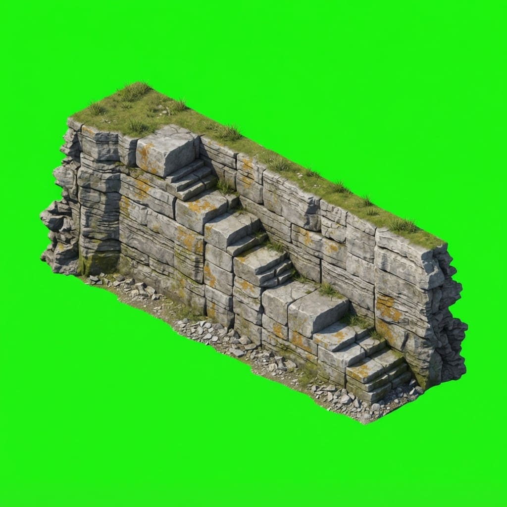 Image: Game sprite, single isolated object on a flat soli