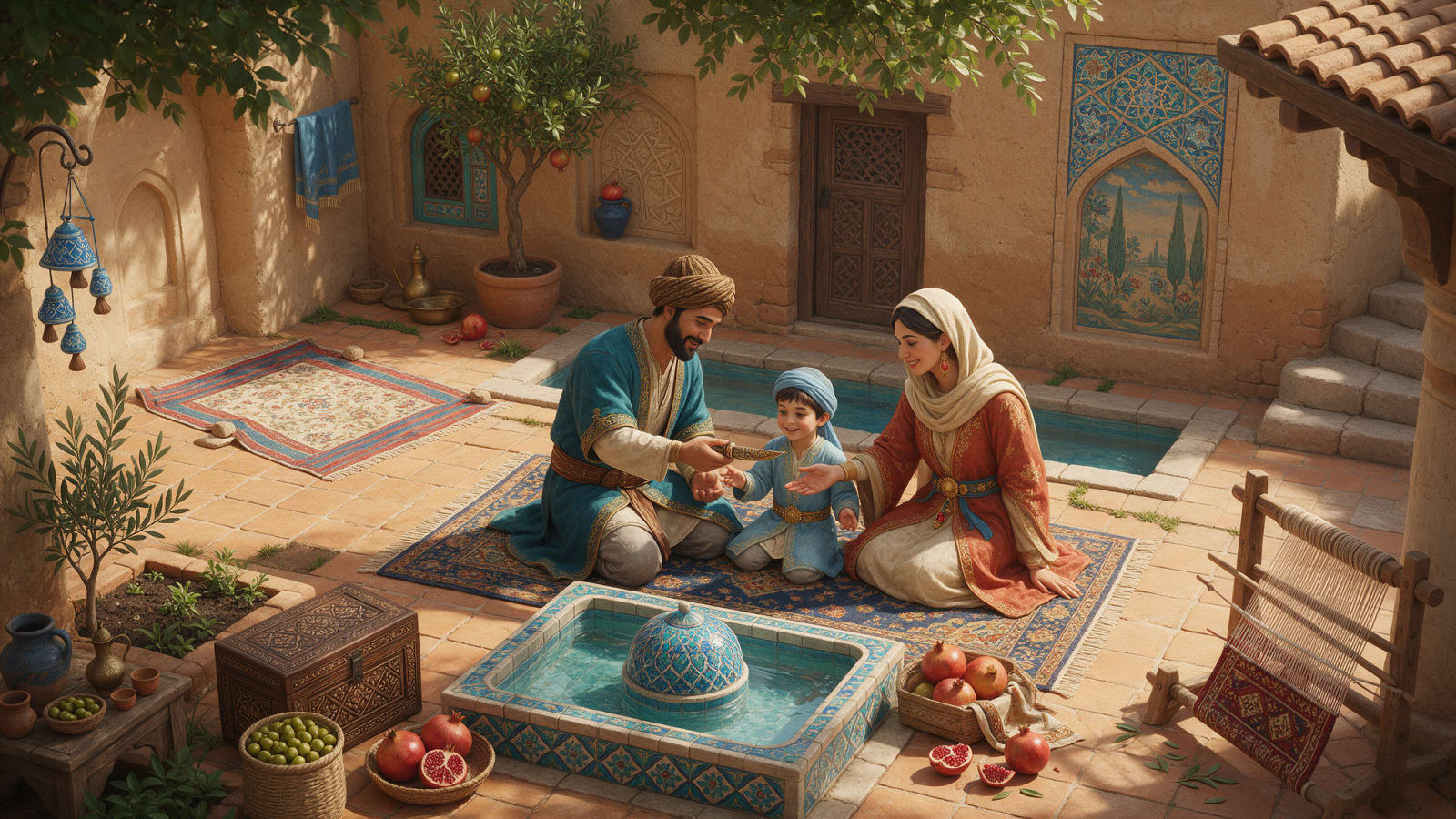 Safavid Family and Heir Scene