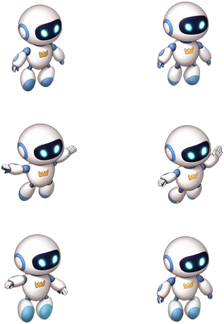 Hovering Robot Sprite Sheet