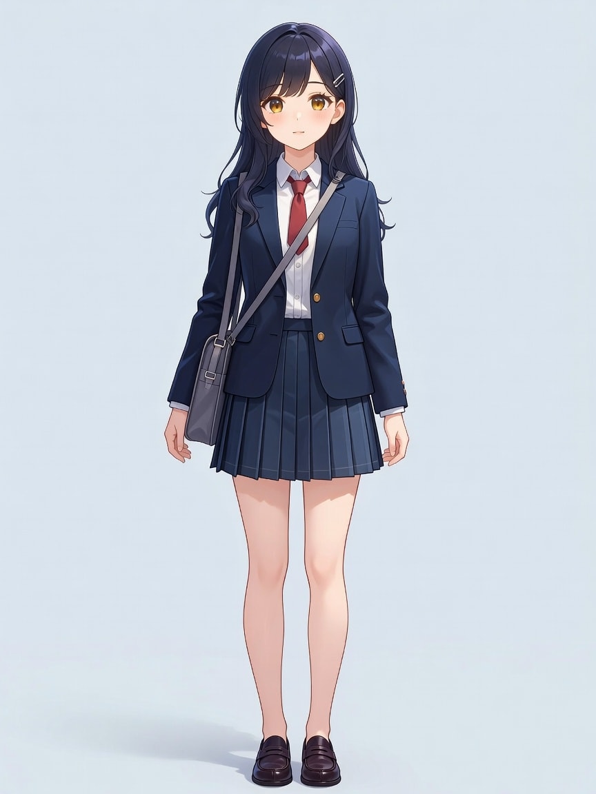 Androgynous Anime Student Protagonist
