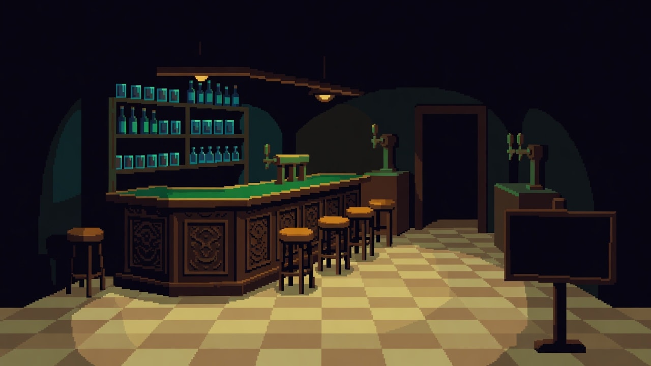 Geissbock Inn Pixel Art Background