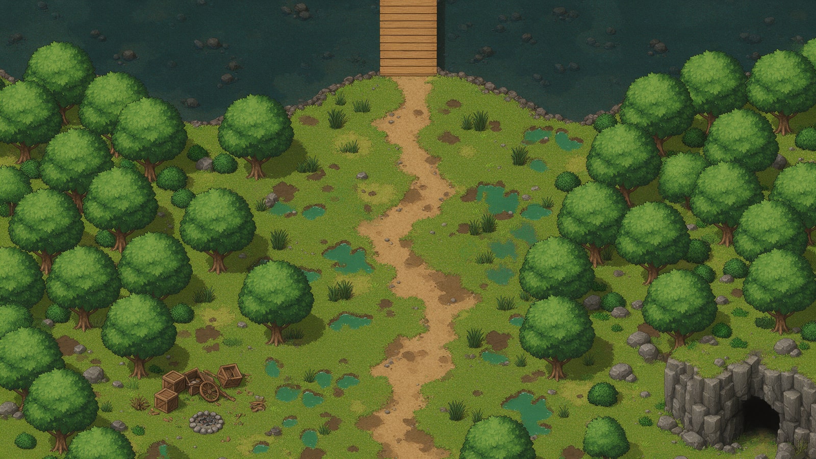Veridiam South Hunting Zone Map
