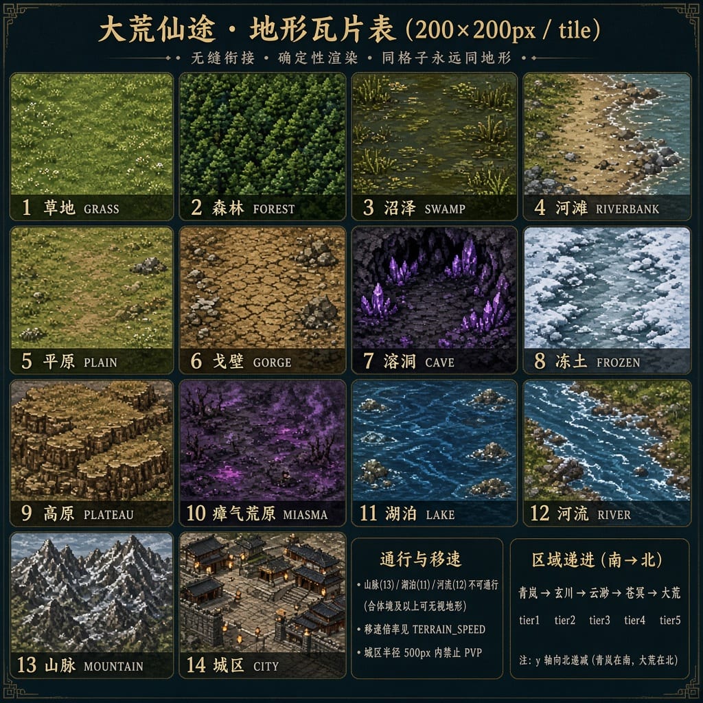 Seamless 2D Terrain Tiles