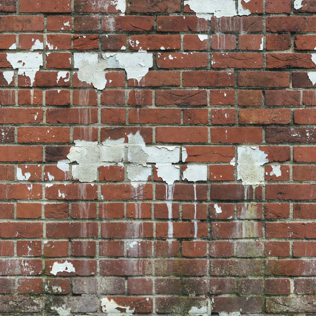 Old Brick with Peeling Plaster