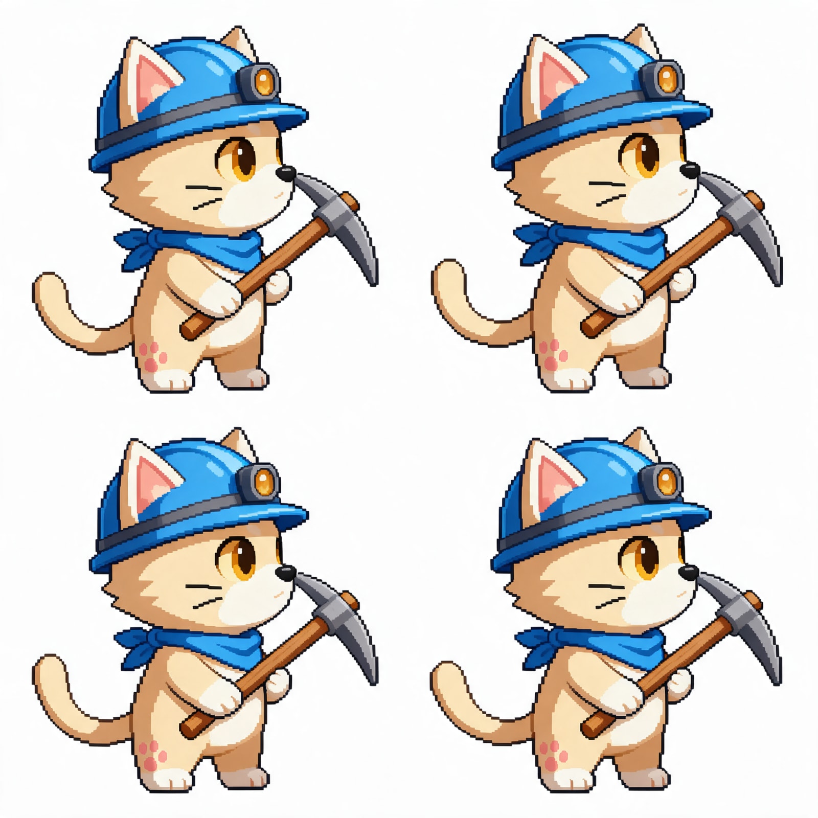 Miner Cat Idle Sheet