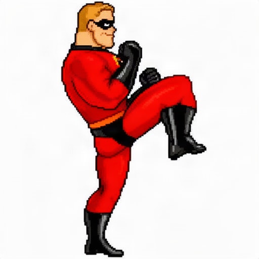 Red Masked Karate Fighter