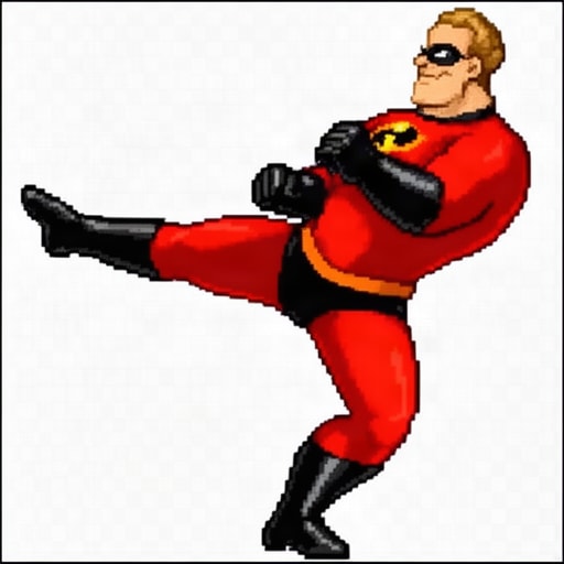 Red Masked Karate Fighter