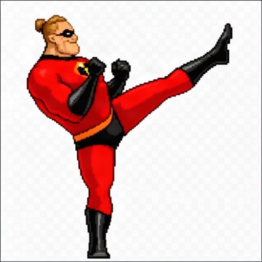 Masked Karate High Kick