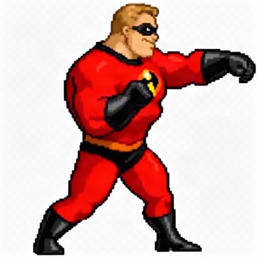 Transparent Pixel Character