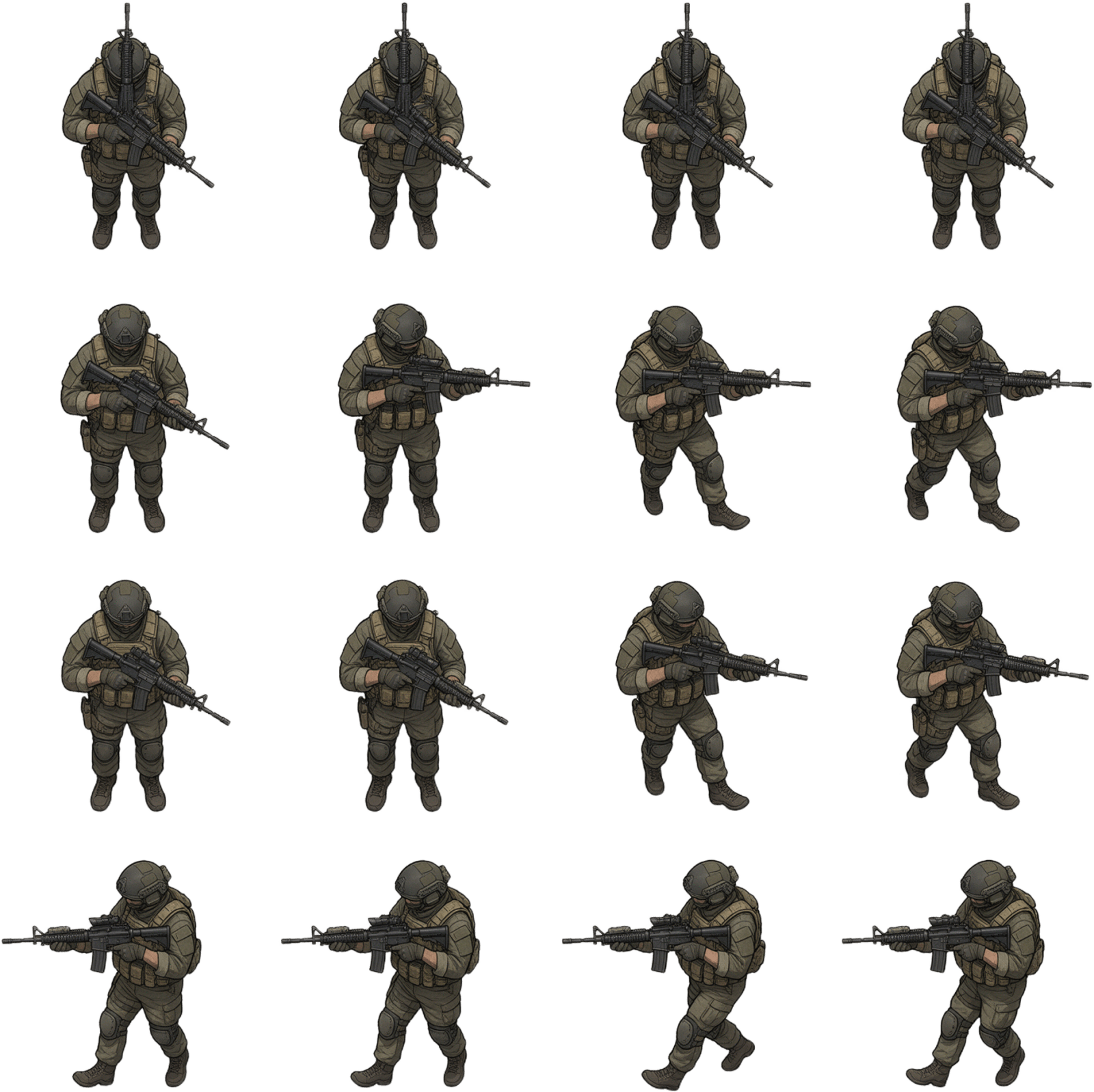 Player Operator Sprite Sheet