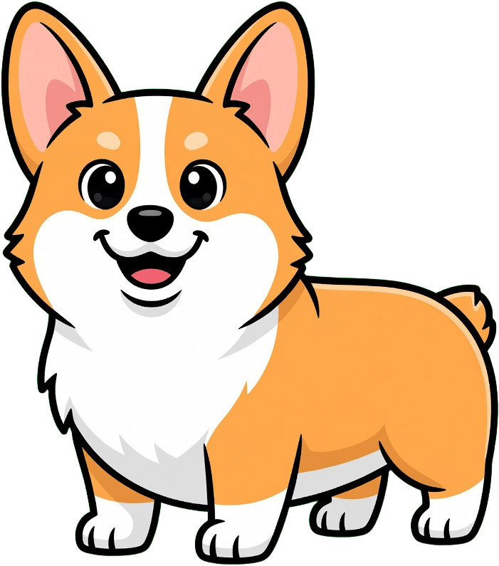 Corgi Dog Tile