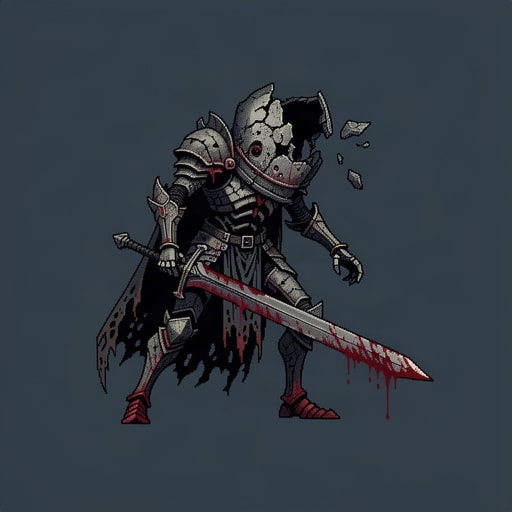 Battle Damaged Iron Knight