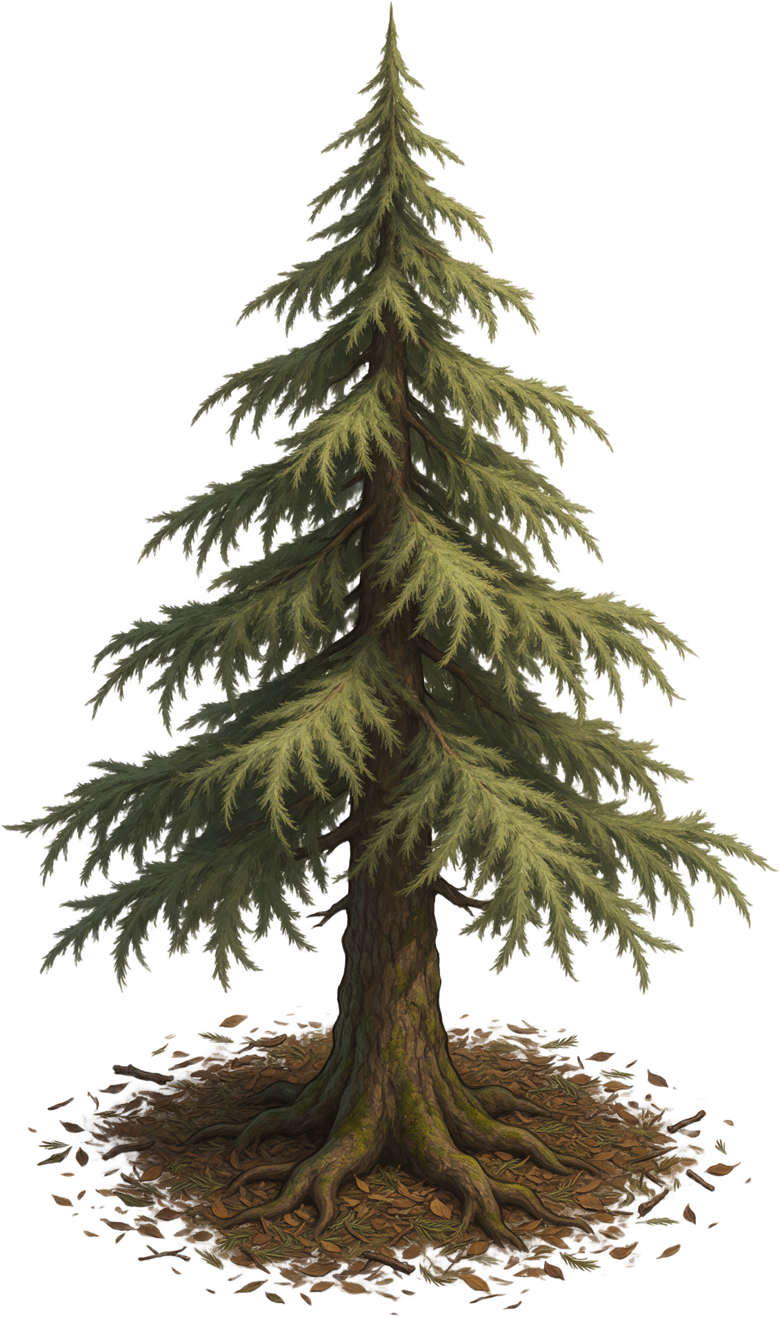 Deodar Cedar Tree - Dark Fantasy RPG Asset (1 / 2)