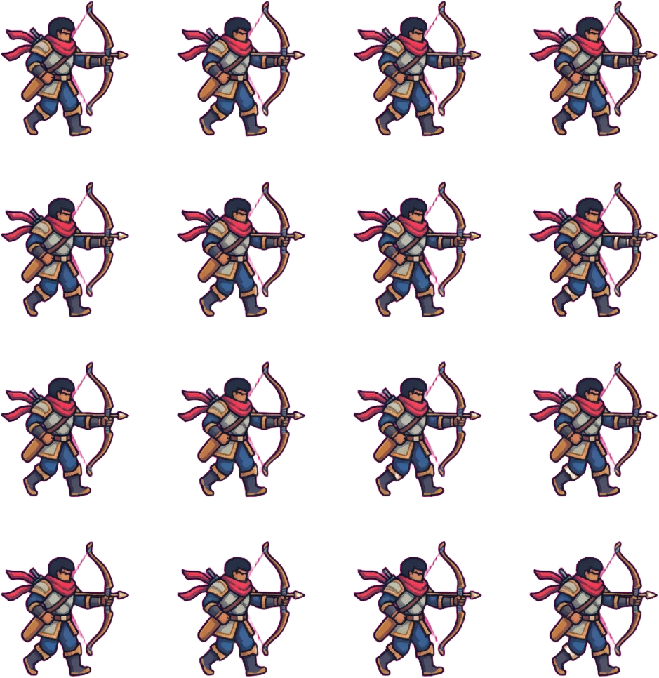 Archer Variant 2 Four-Direction Walk 4x4