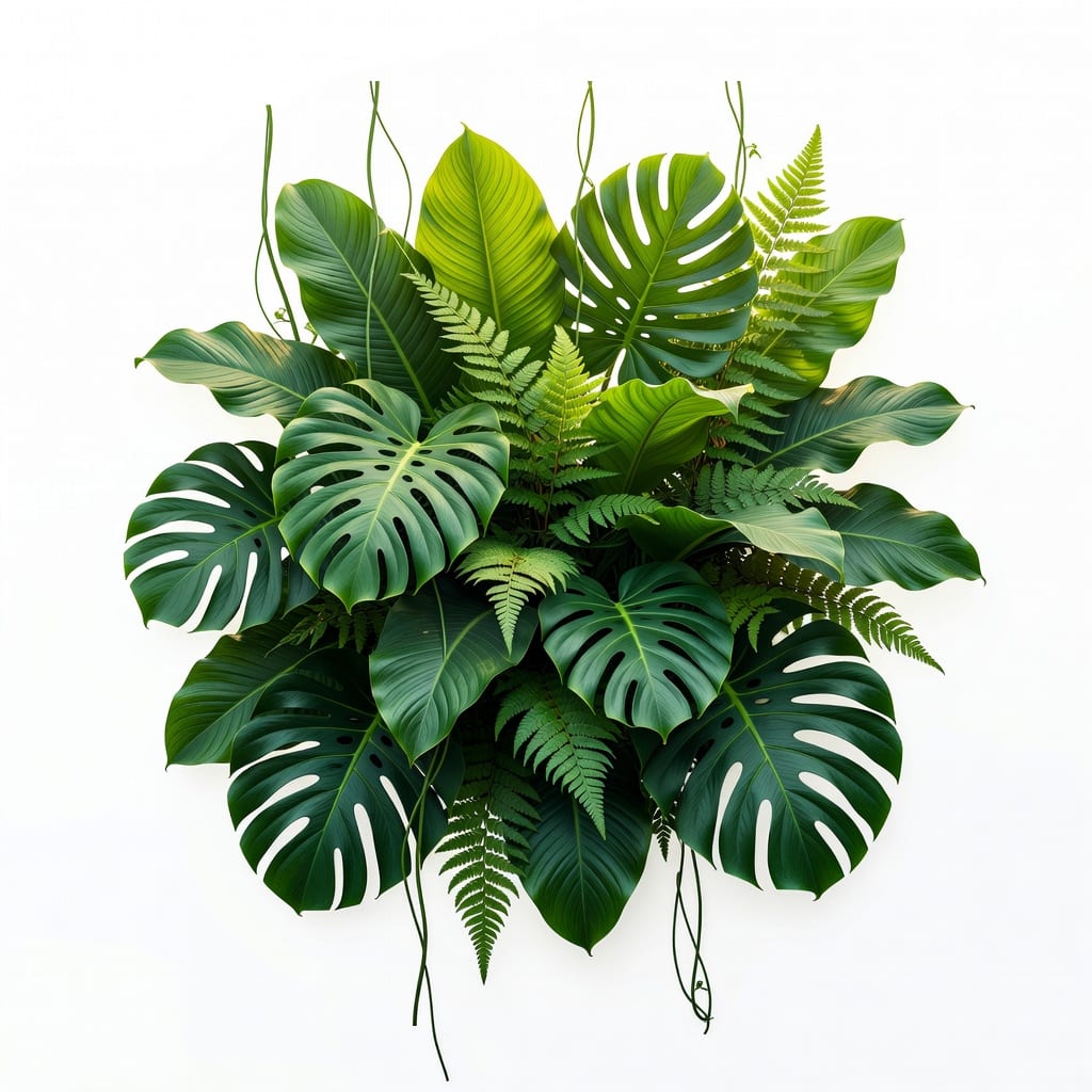 Jungle Leaf Cluster Card