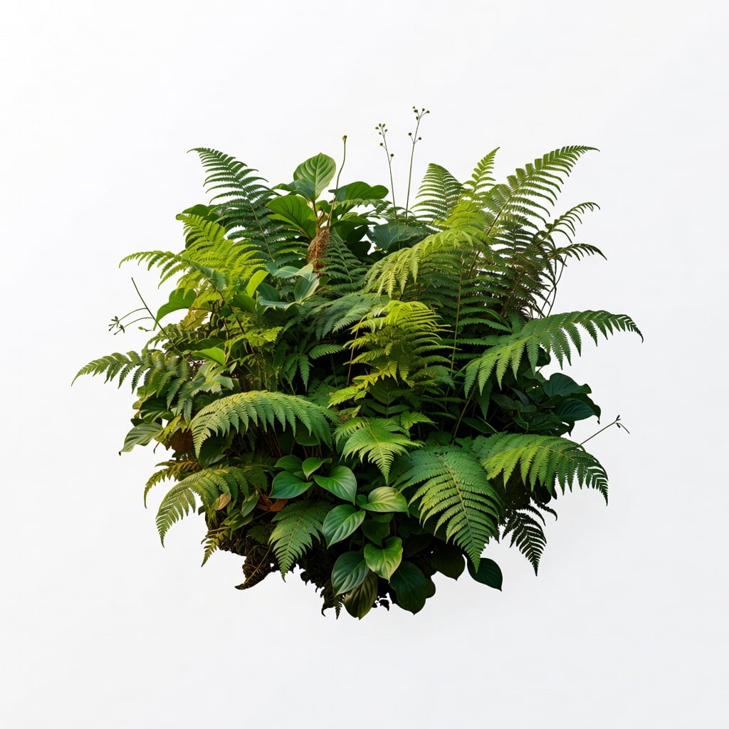 Jungle Fern Undergrowth Card
