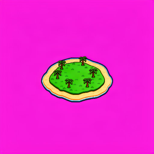 Tropical Pixel Island