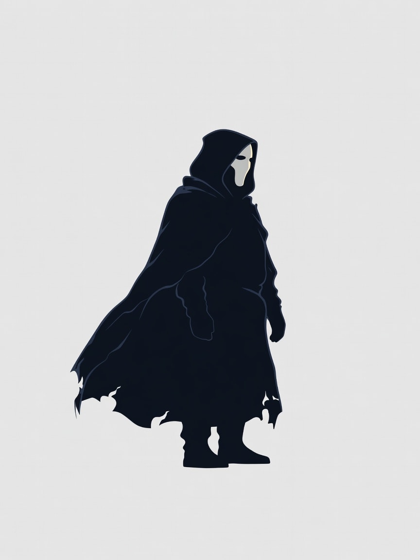 Player Base - Hooded Cloaked Ink Figure