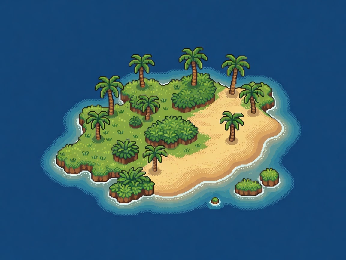 Pirate Island Pixel Art (1 / 2)
