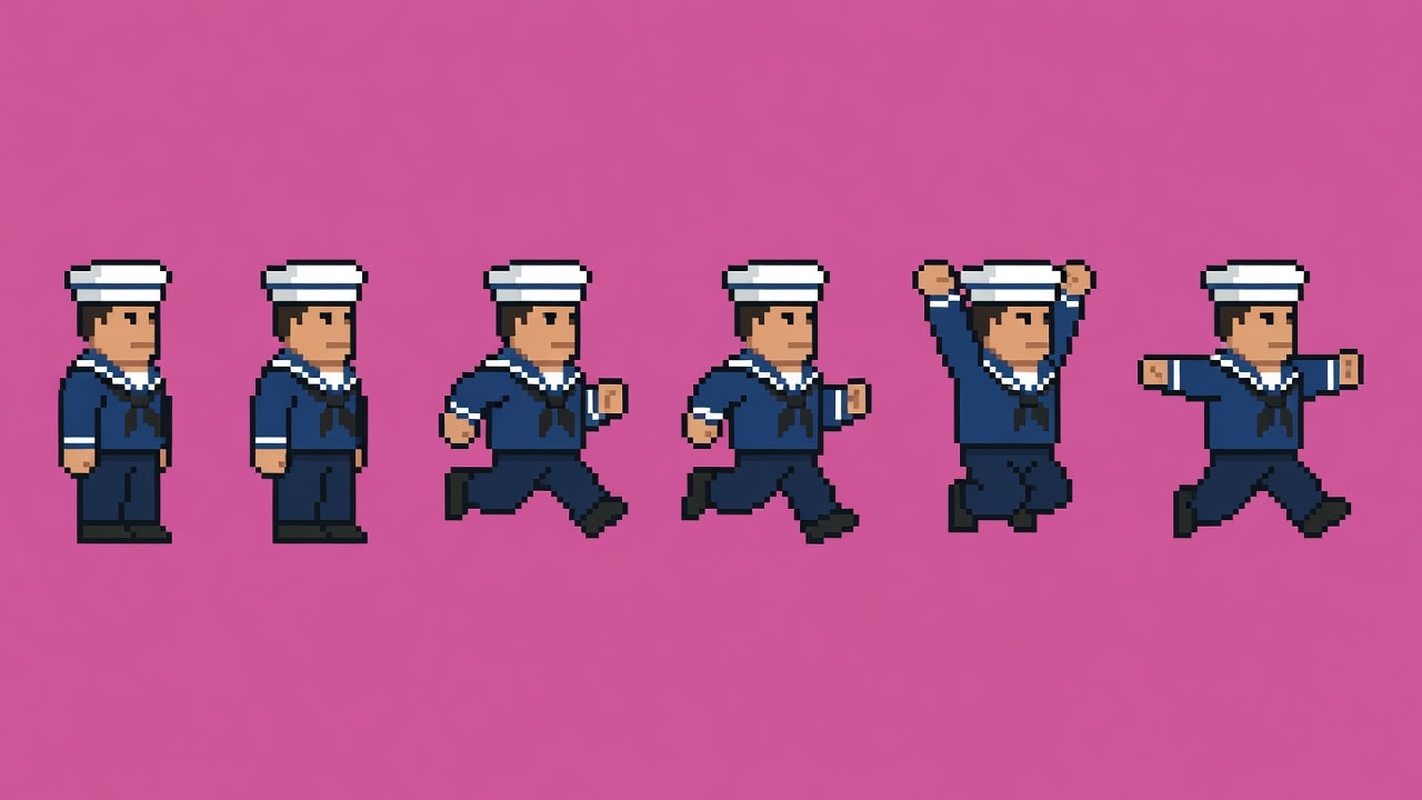 Destroyer 99 Sailor Sprite Sheet