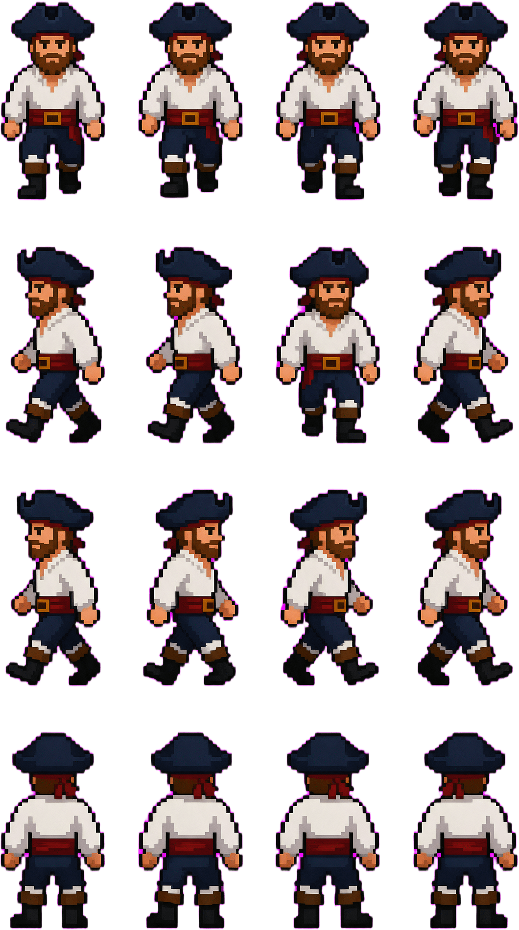 Pirate 4-Direction Walk Sheet