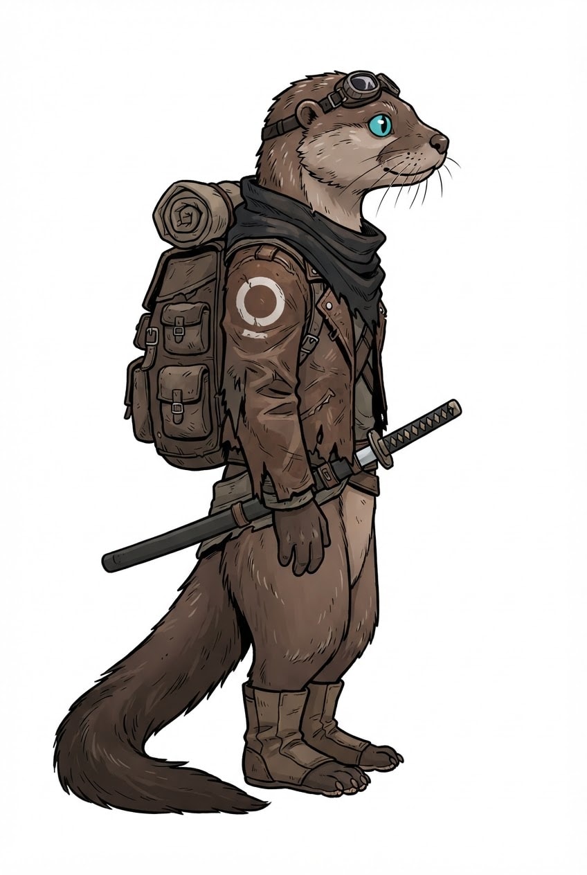Dustborn Traveler right profile sprite