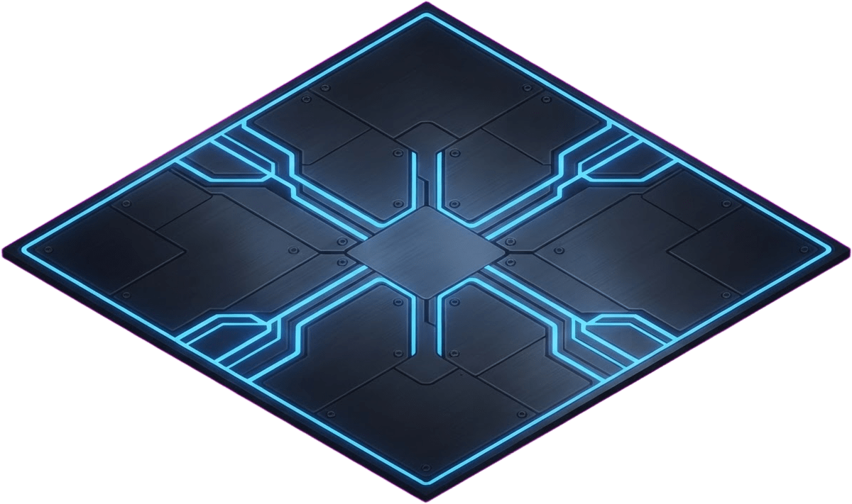 Cyber Grid Iso Floor Plate v2 (1 / 2)