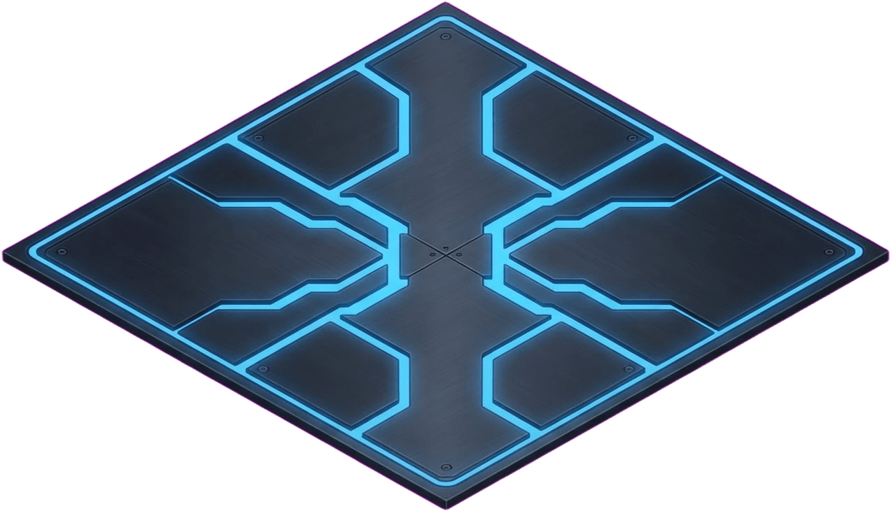 Cyber Grid Iso Floor Plate v2 (2 / 2)