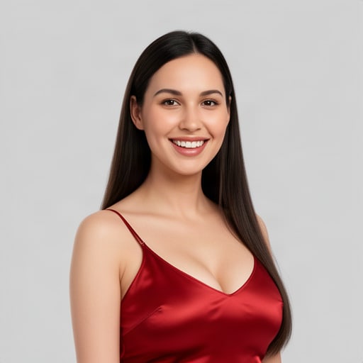 Smiling Red Dress Portrait