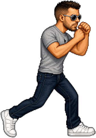 Retro Boxing Backpedal
