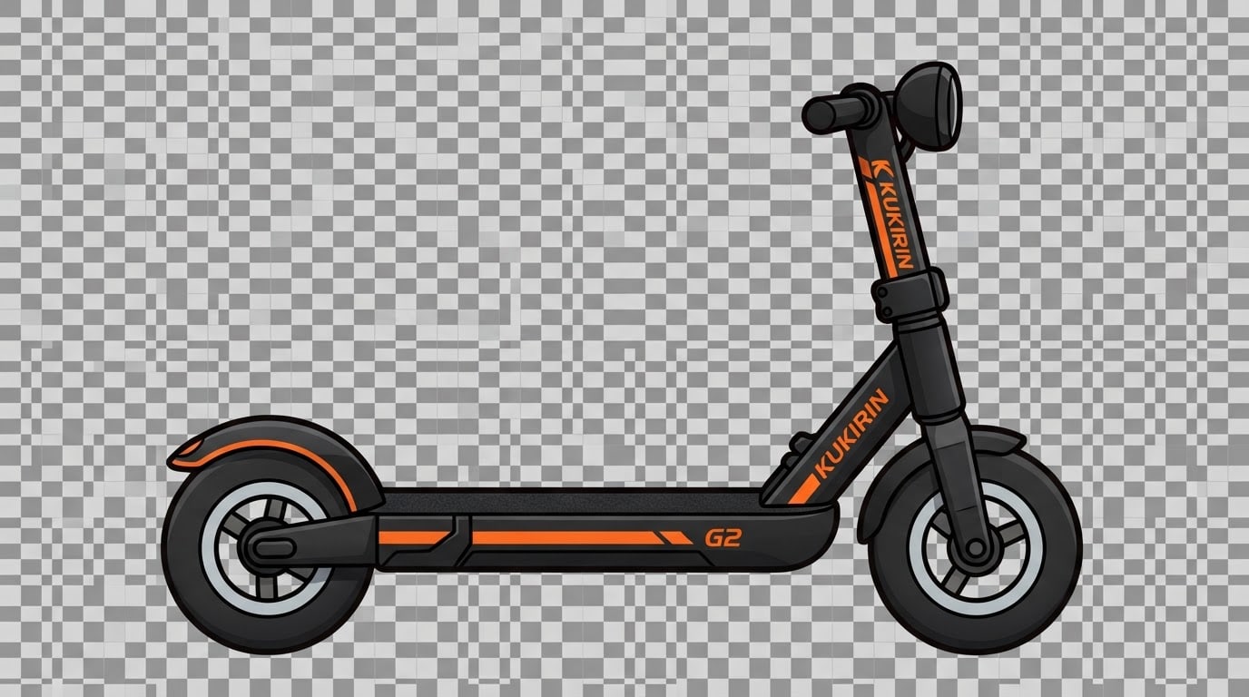 Kukirin G2 E-Scooter Side View Sprite