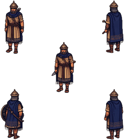 Assyrian Soldier Sprite Sheet