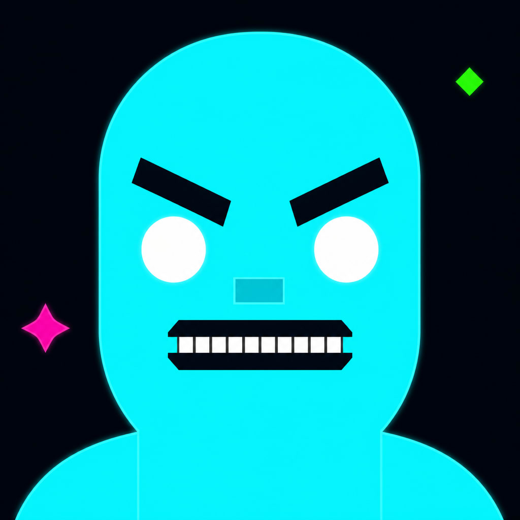 Neon Parkour Face App Icon Flat (4)