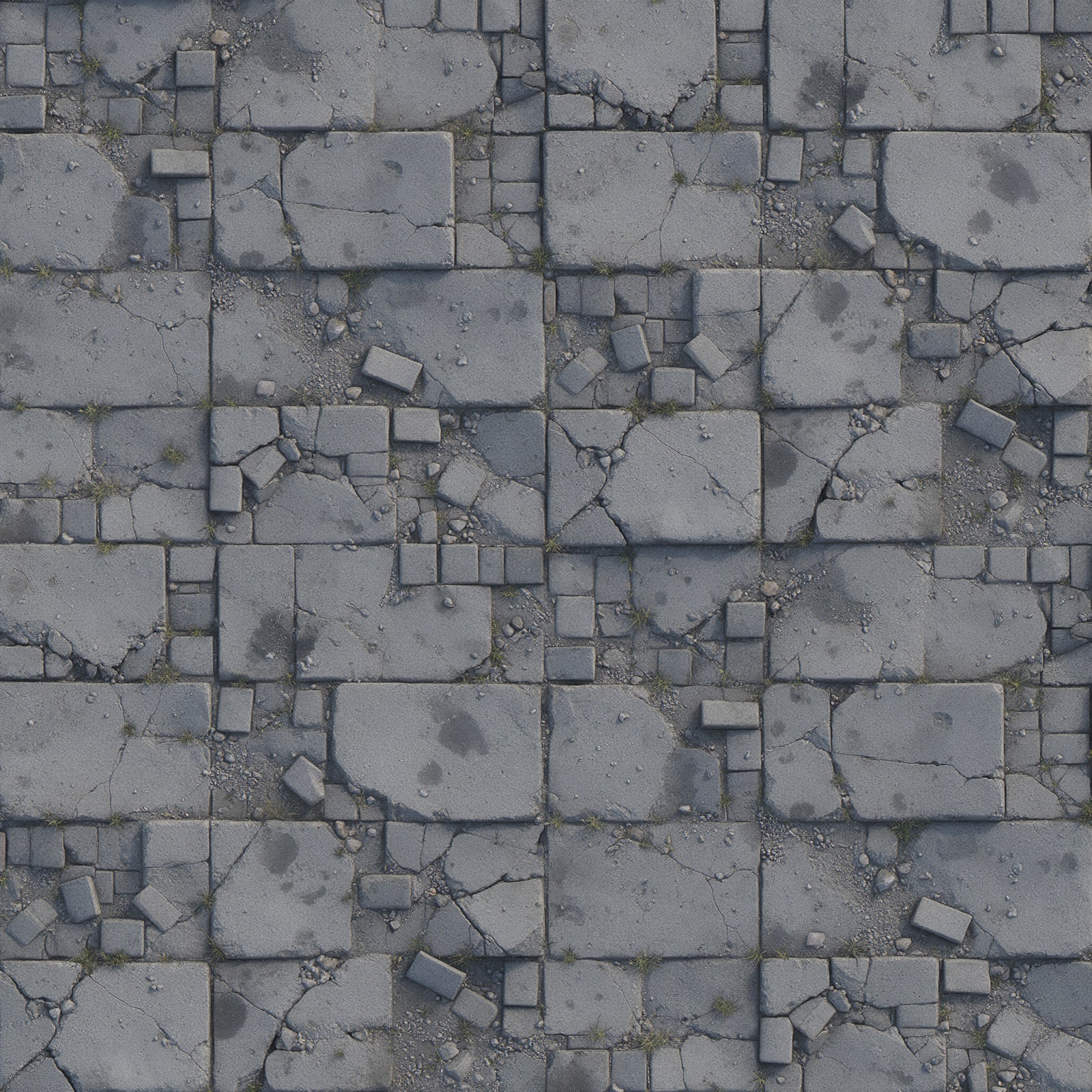 Cracked Concrete Pavement 2048