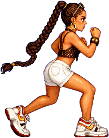16 Bit Backpedal Fighter