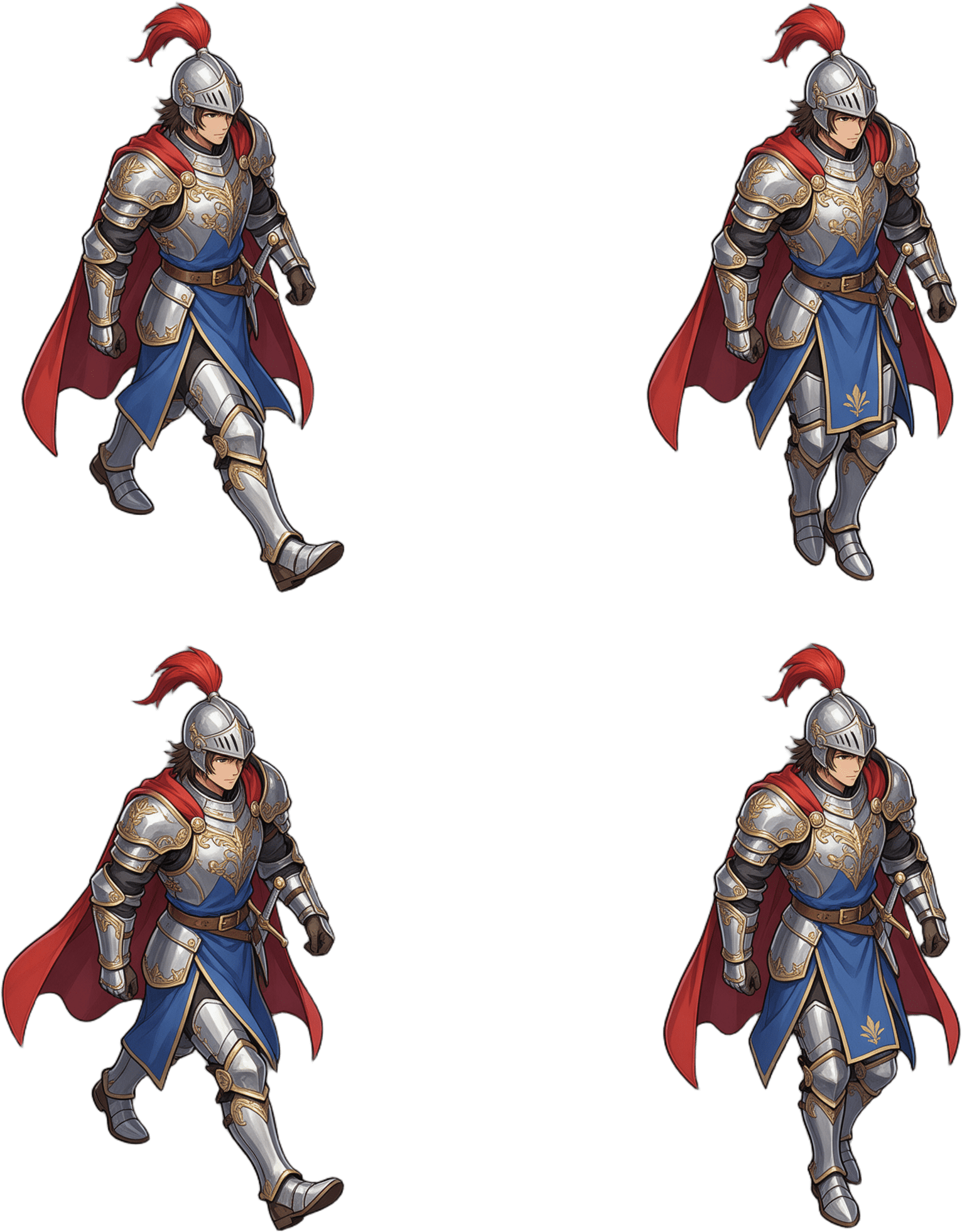 Knight Walk Down-Right Sheet
