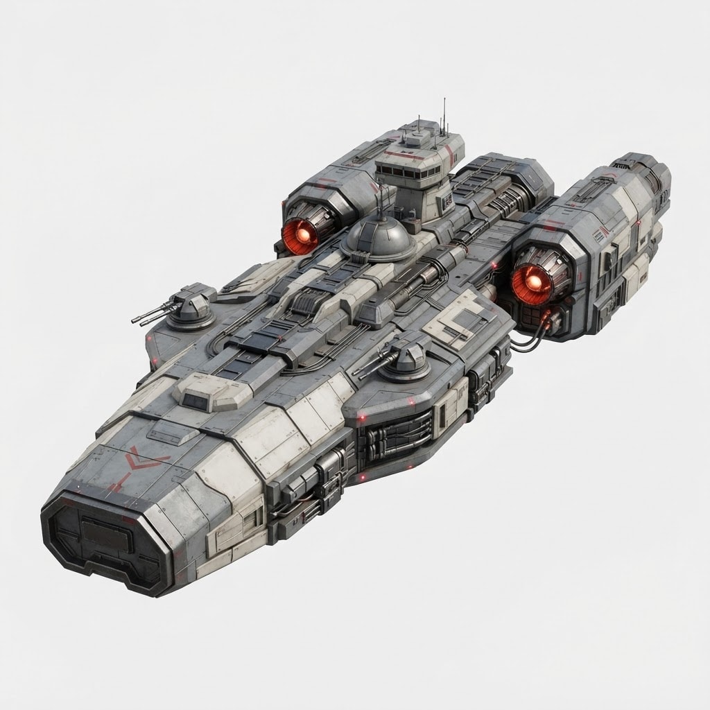 Image: Concept reference for a 3D game asset: "Imperial P
