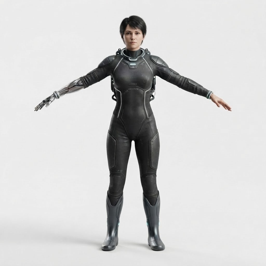 Image: Same character, same suit and same face, but weari