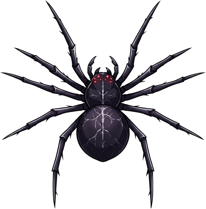 Arachnophobia Spider Ambusher - Top-Down Sprite