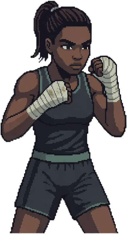 Fighter 03 Roundhouse - Female Boxer
