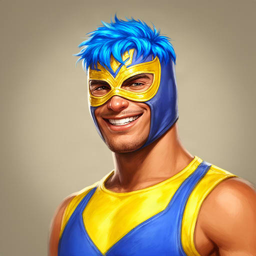 Blue Luchador Showman
