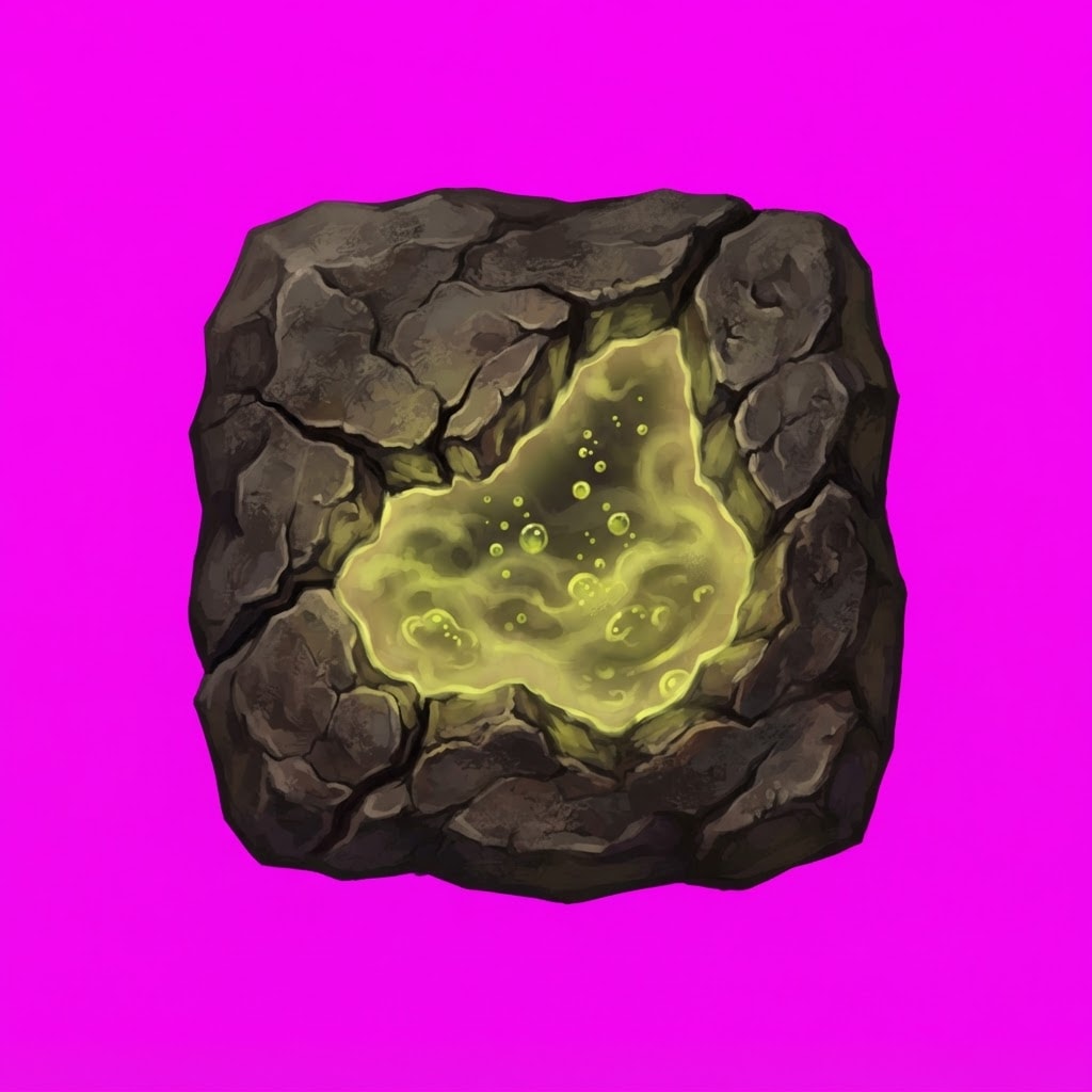 Image: Game tile sprite, top-down/side view, a single rou
