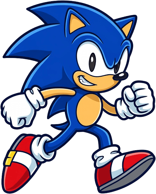 Sonic 2D Running Sprite