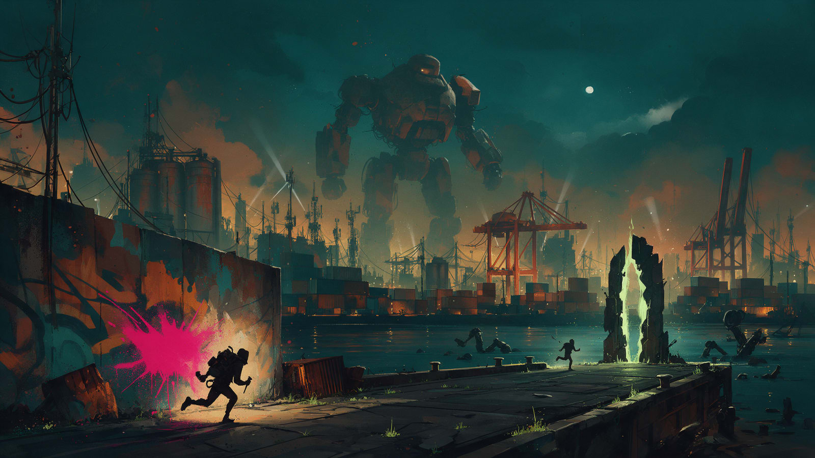 Concept Art Level 3 - La Ciudad / El Puerto