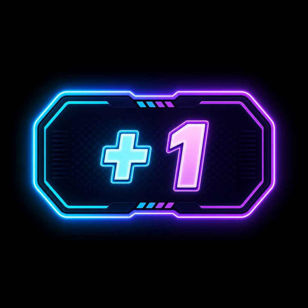 Keyboard Plus One HUD Badge